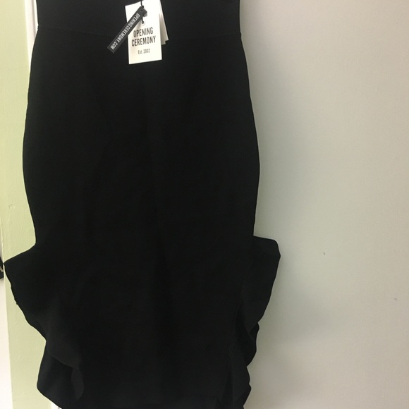 Opening Ceremony Black Side Flounce Skirt (NWT)-XS - Picture 8 of 8